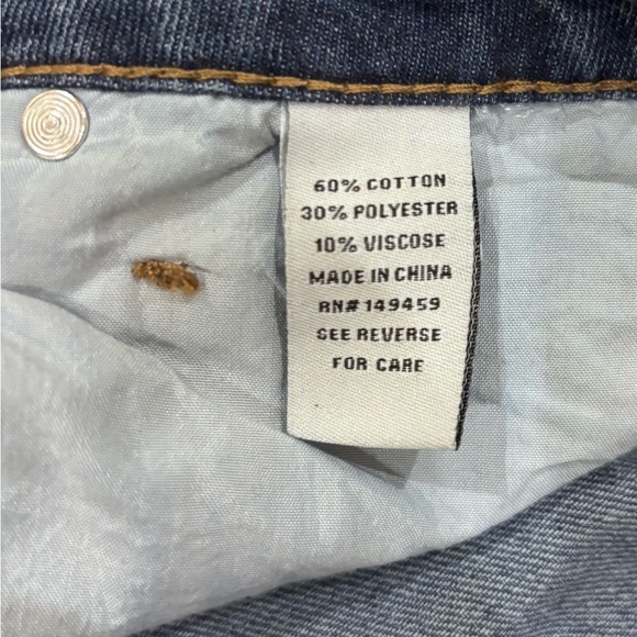 Ashley Mason Pearl Studded Buttonfly Light Wash Denim Blue Jeans Size 9/29 - Picture 14 of 15